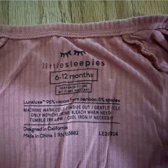 Little Sleepies Zippy Bundle: Pastel Plaid and Clay Ribbed, 6-12 mo - Picture 8 of 13